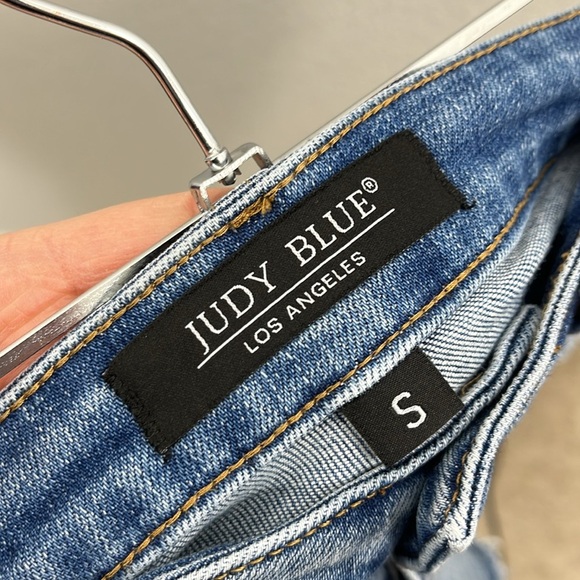 Judy Blues Lace patch size Small JB150042‎ Distressed Women's Shorts - Picture 4 of 9